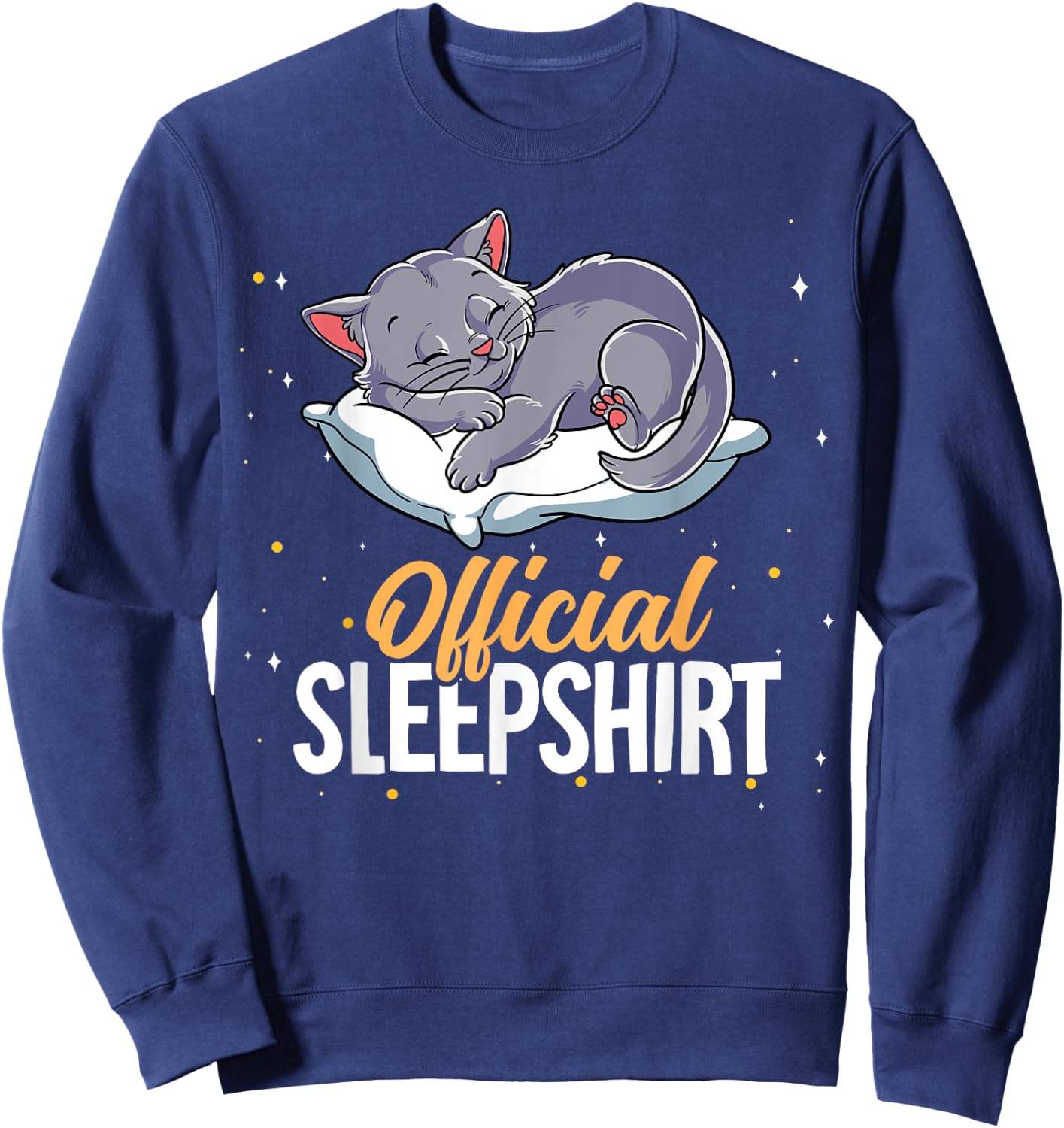 Sleeping Cat Official Sleepshirt Sweatshirt - Sweatshirt | Navy