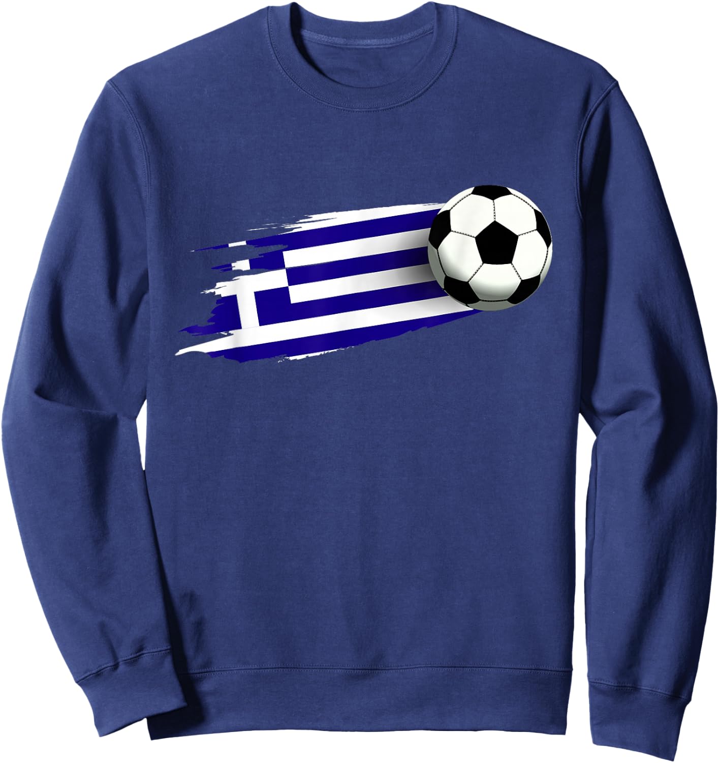 Greece Flag Jersey Greek Soccer Team Greek Sweatshirt - Sweatshirt | Navy