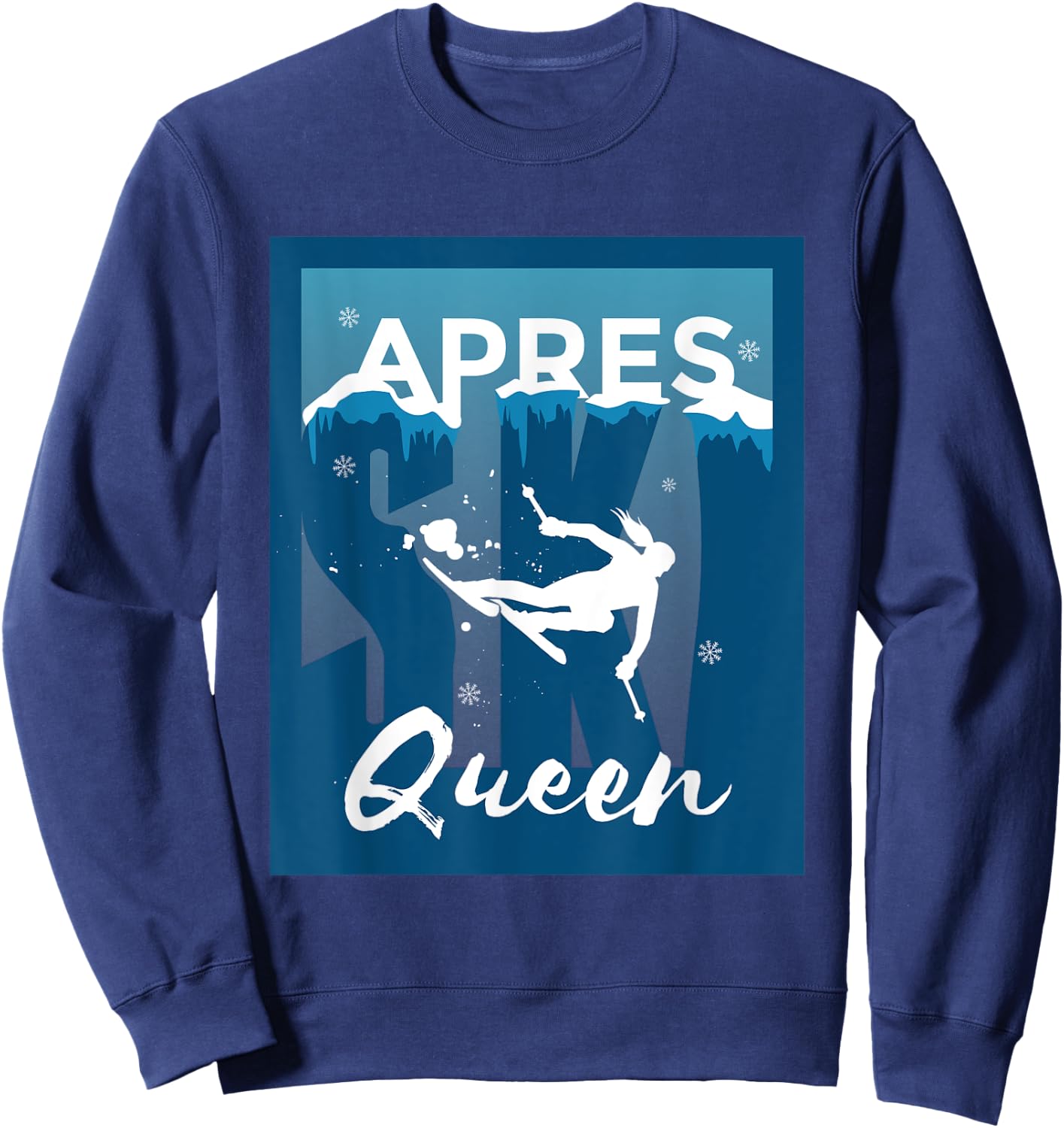 Apres Ski Queen Design for Skiers Apres Ski Sweatshirt - Sweatshirt | Navy