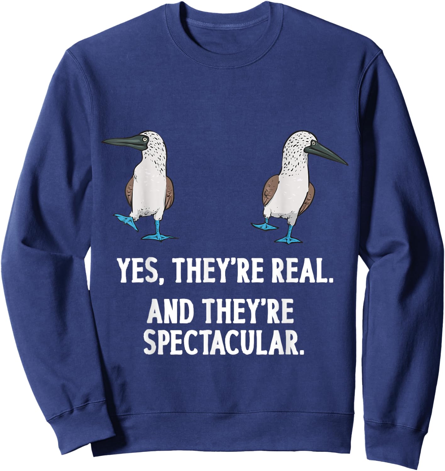 Blue-footed Booby Seabird Boobies Sweatshirt - Sweatshirt | Navy