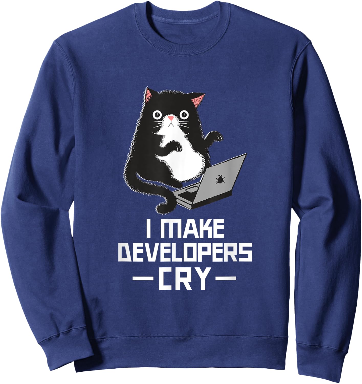 Funny QA Shirt IT Shirt QA Merch for QA Engineer QA Tester Sweatshirt - Sweatshirt | Navy