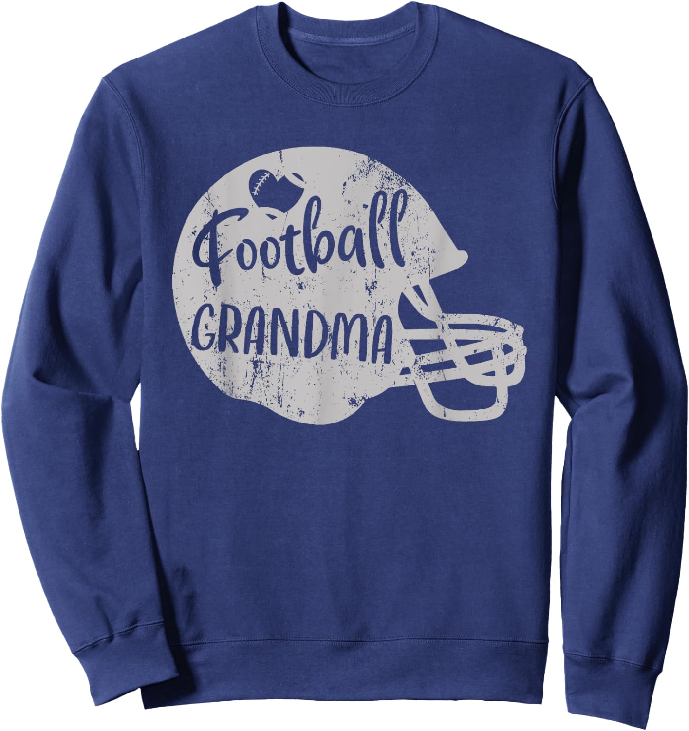 Football Grandma Fun Supportive American Football Grandma Sweatshirt - Sweatshirt | Navy