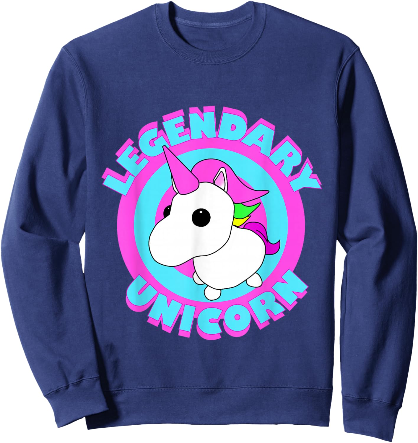 Adopt the Legendary Unicorn Gaming Team Fan Art Sweatshirt - Sweatshirt | Navy