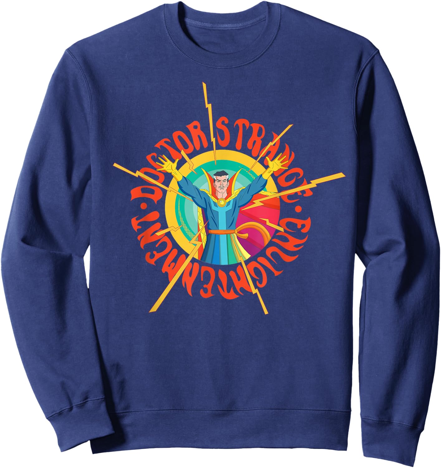 Marvel Doctor Strange Enlightenment Magic Circle Comic Sweatshirt - Sweatshirt | Navy