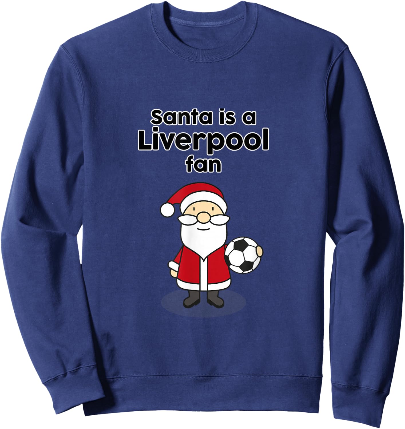 Liverpool Football Soccer Christmas Sweatshirt - Sweatshirt | Navy
