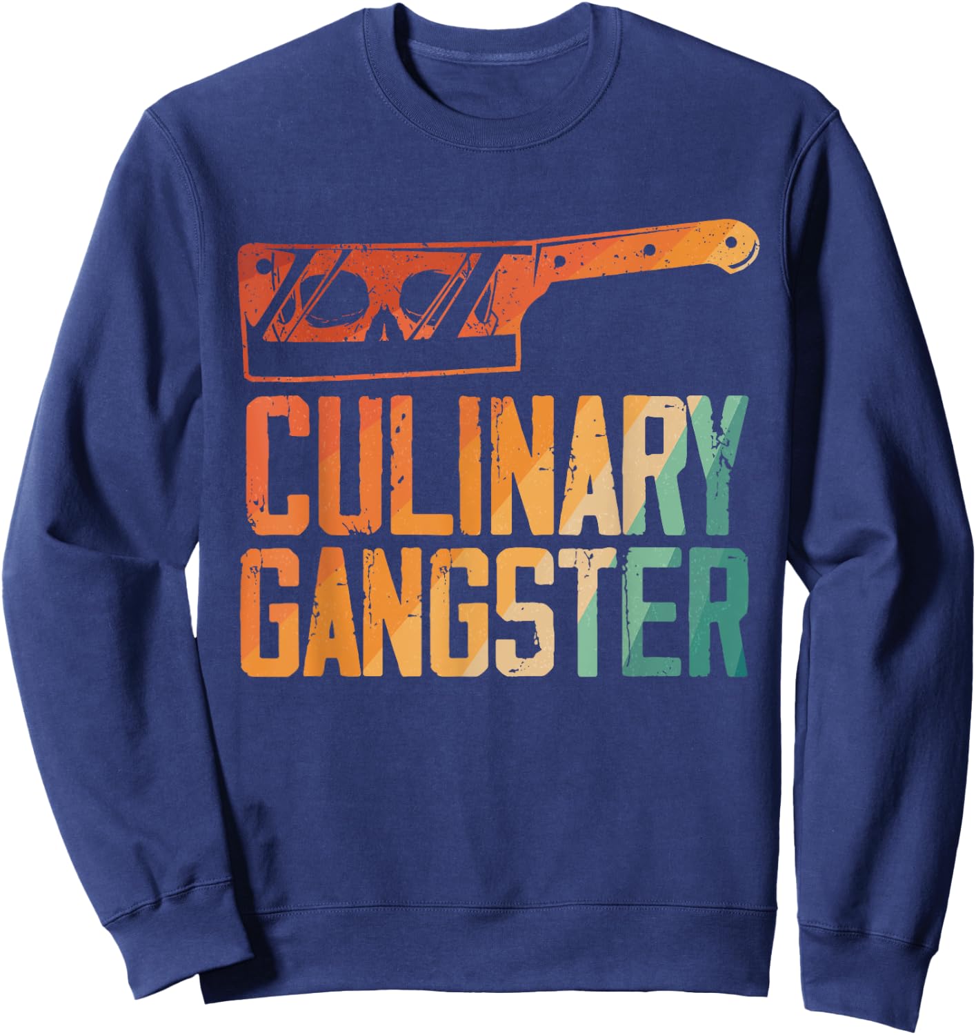Funny Chef Art Kitchen Restaurant Cooking Lovers Sweatshirt - Sweatshirt | Navy