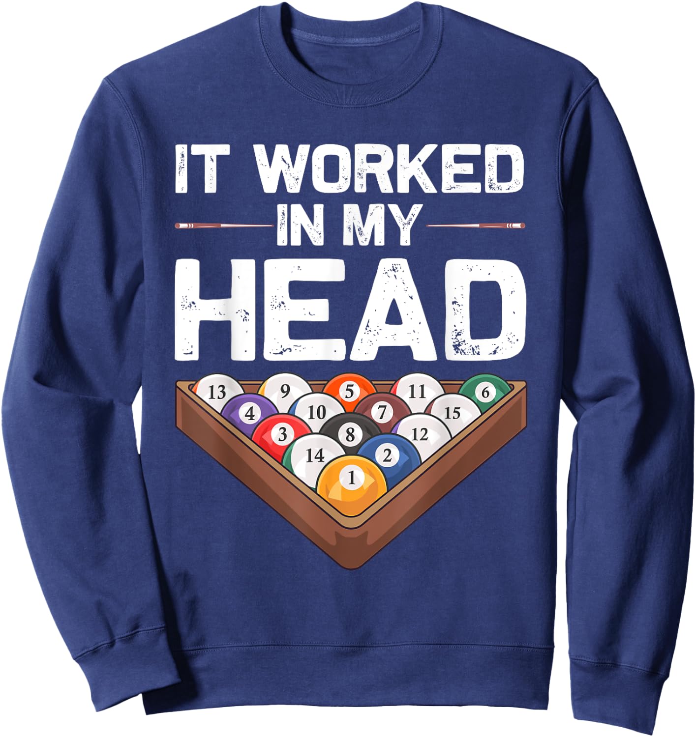 Funny Pool Billiards Design Women Pool Game Players Sweatshirt - Sweatshirt | Navy