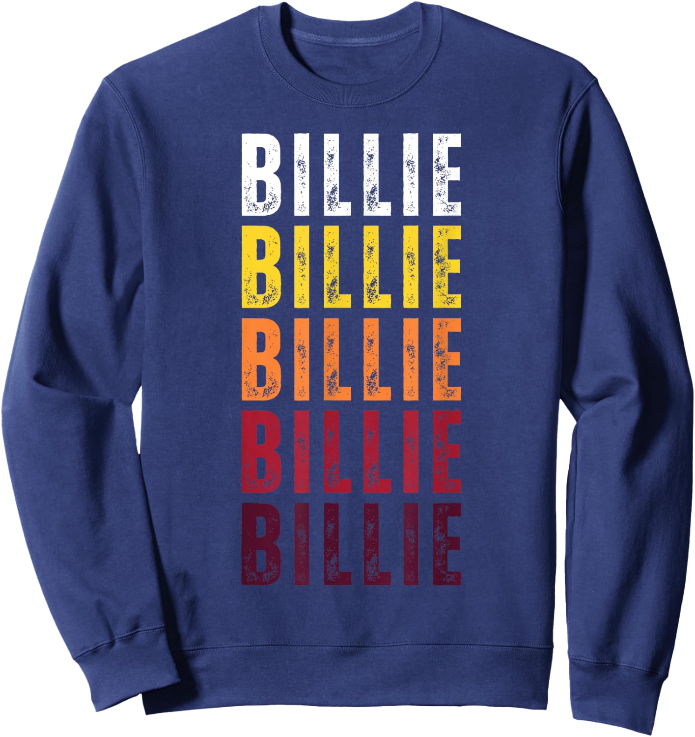 Personalized Name Billie Vintage Billie Sweatshirt - Sweatshirt | Navy
