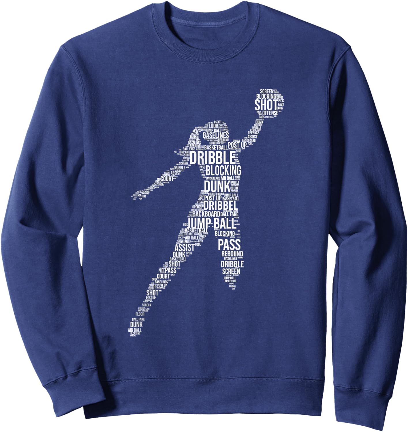 Basketball Girl - Point Guard Ball Shooting Sports Sweatshirt - Sweatshirt | Navy
