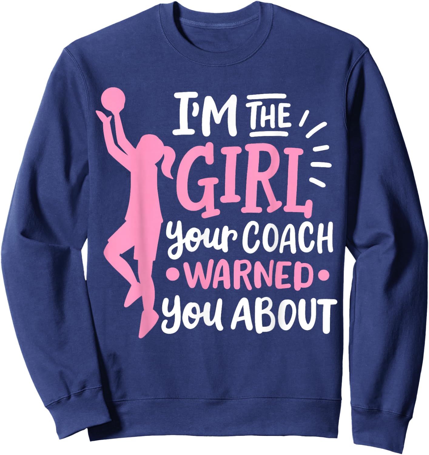 Basketball Girl Sweatshirt - Sweatshirt | Navy