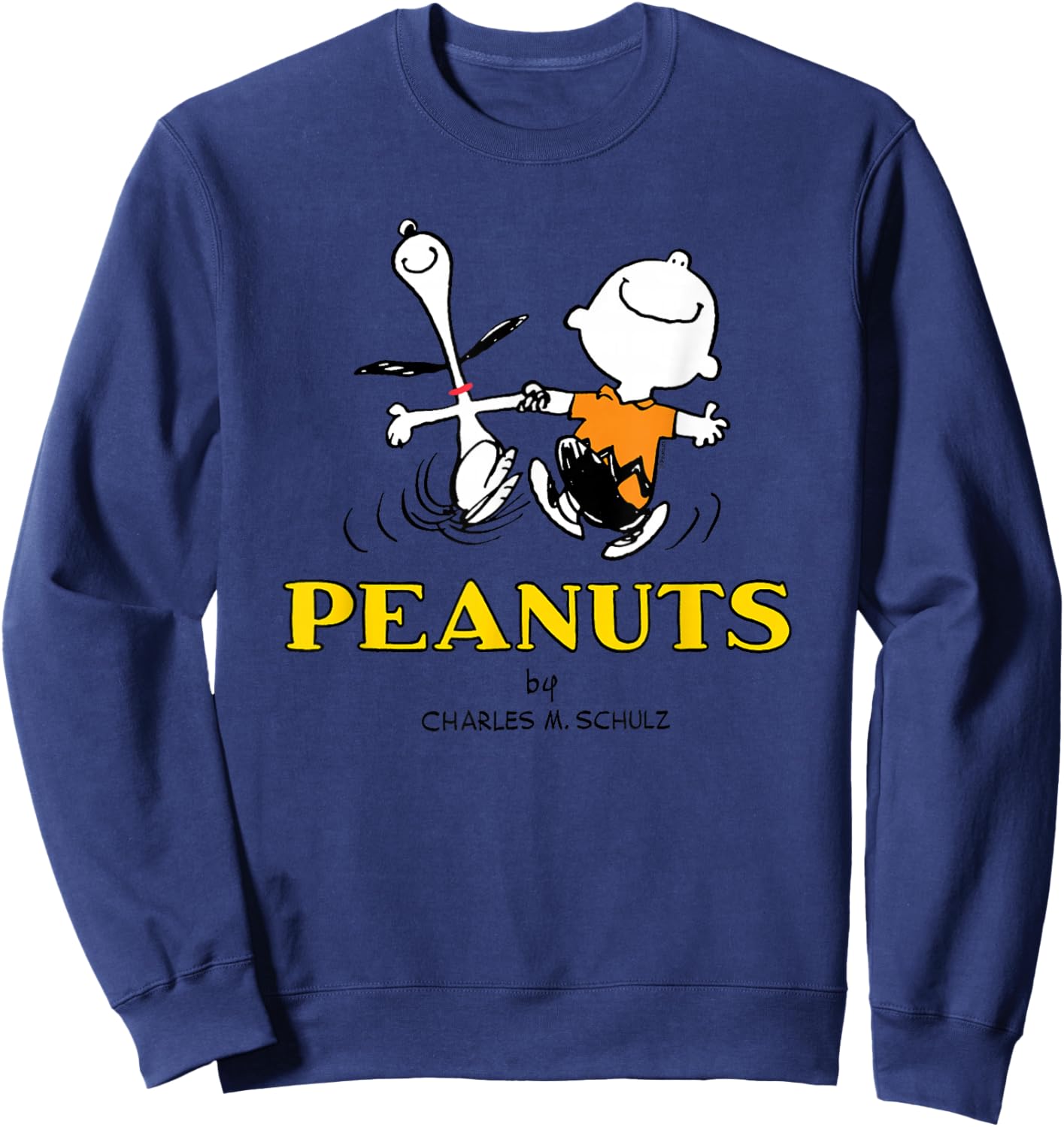 Peanuts - Charlie Snoopy Dancing Sweatshirt - Sweatshirt | Navy