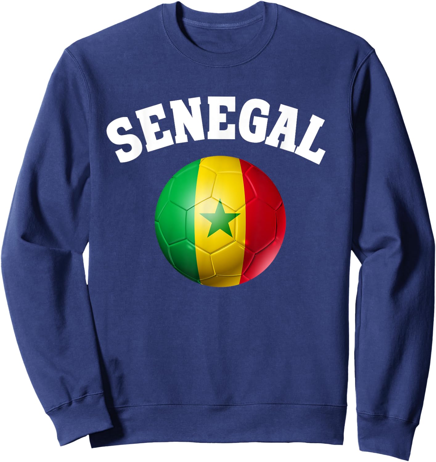 Vintage Senegal Soccer Sweatshirt - Sweatshirt | Navy