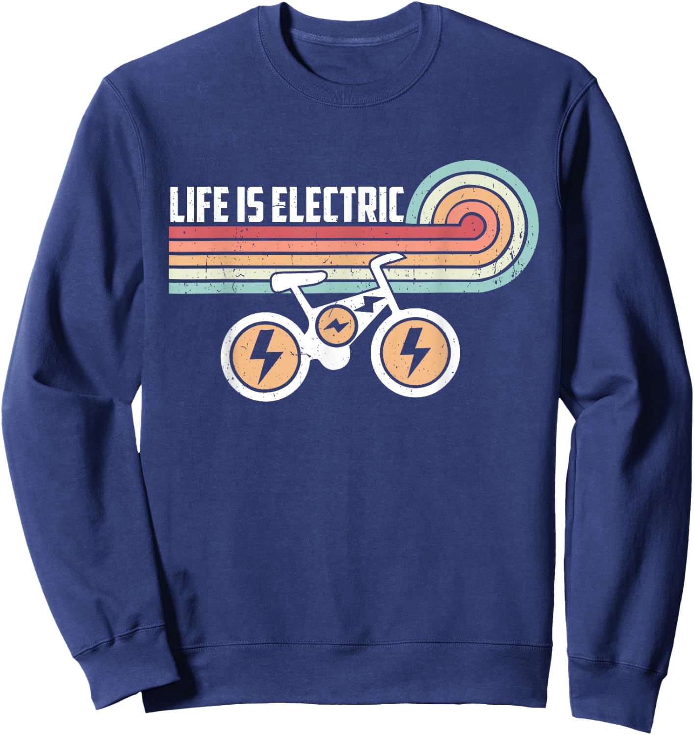 Life is Electric E-Bike Sweatshirt - Sweatshirt | Navy