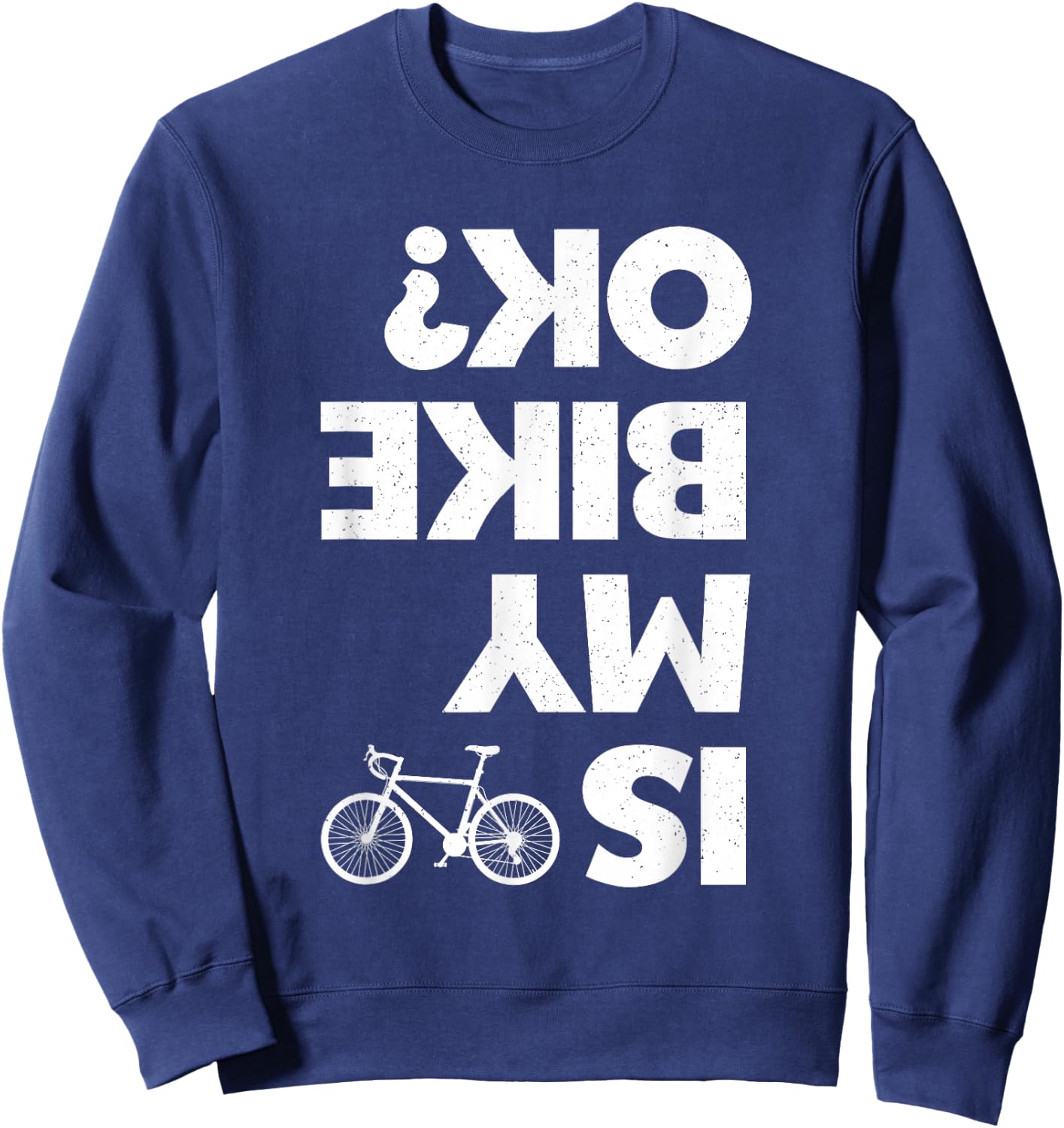 Funny Cycling Women Kids Bicycle Cyclist Bike Riding Sweatshirt - Sweatshirt | Navy