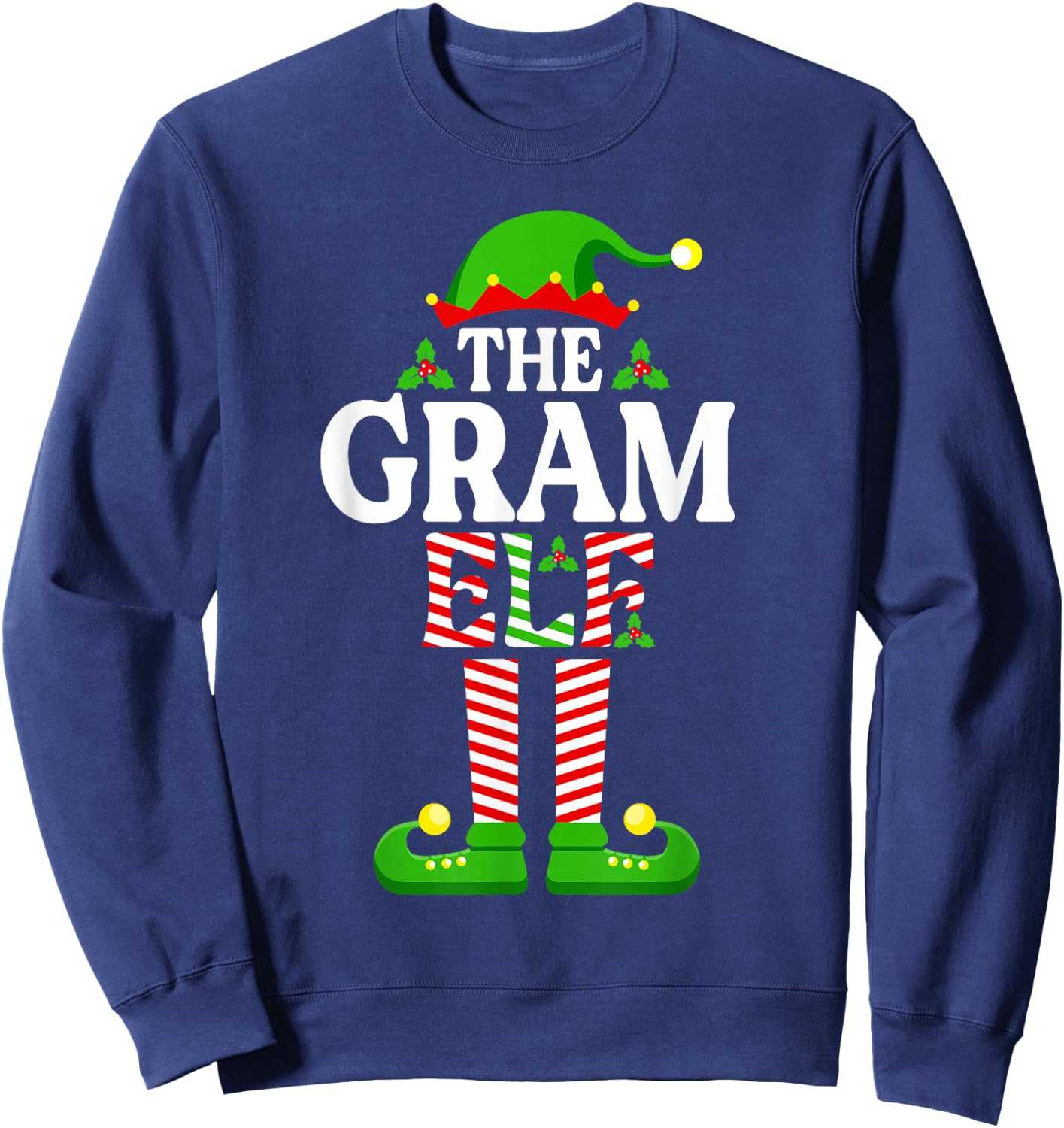 I'm The Gram Elf Funny Christmas Family Matching Sweatshirt - Sweatshirt | Navy