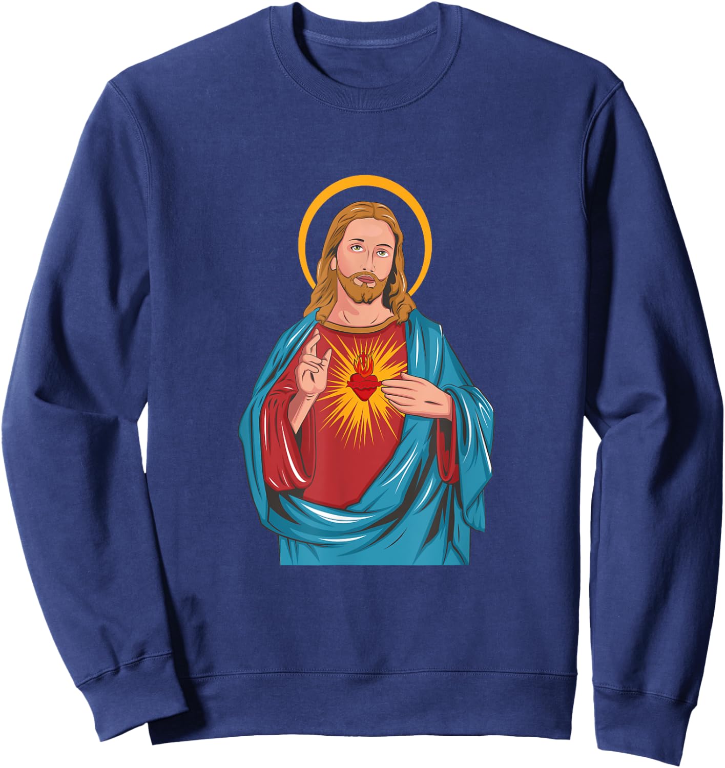 Heart of Jesus Sweatshirt - Sweatshirt | Navy