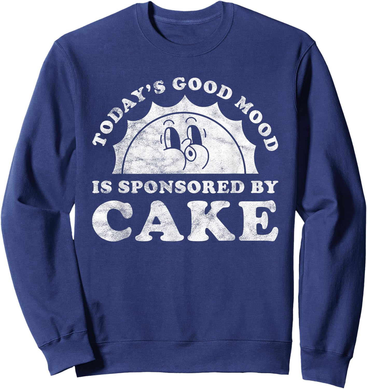 Funny Cute Retro Vintage Cake Sweatshirt - Sweatshirt | Navy