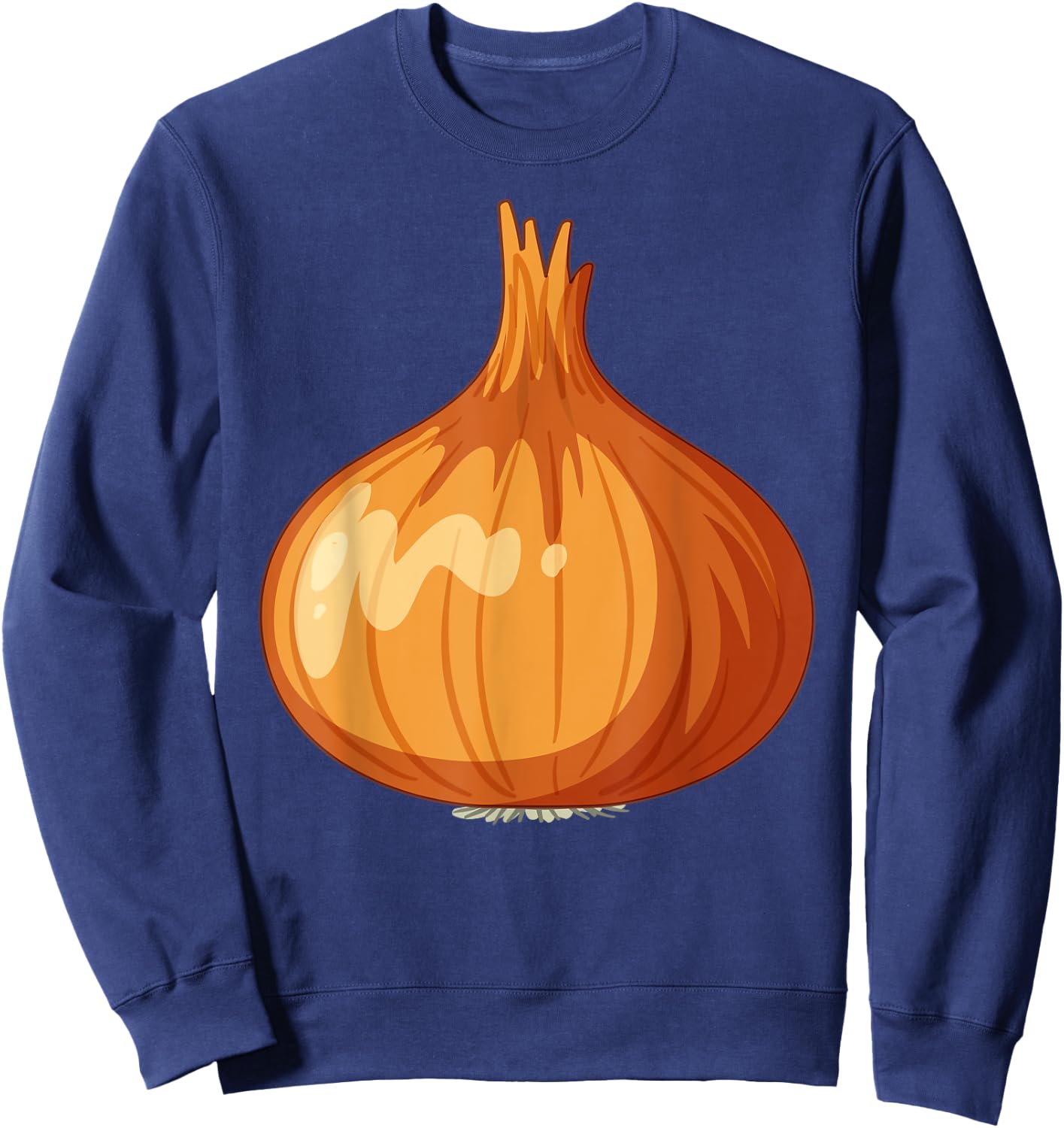 Funny Halloween Onion Cheap Last Minute Kawaii Costume Sweatshirt - Sweatshirt | Navy