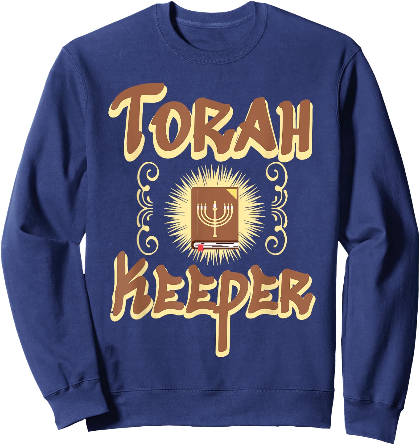 Hebrew Israelite Clothing Judah Yah Torah Keeper Sweatshirt - Sweatshirt | Navy