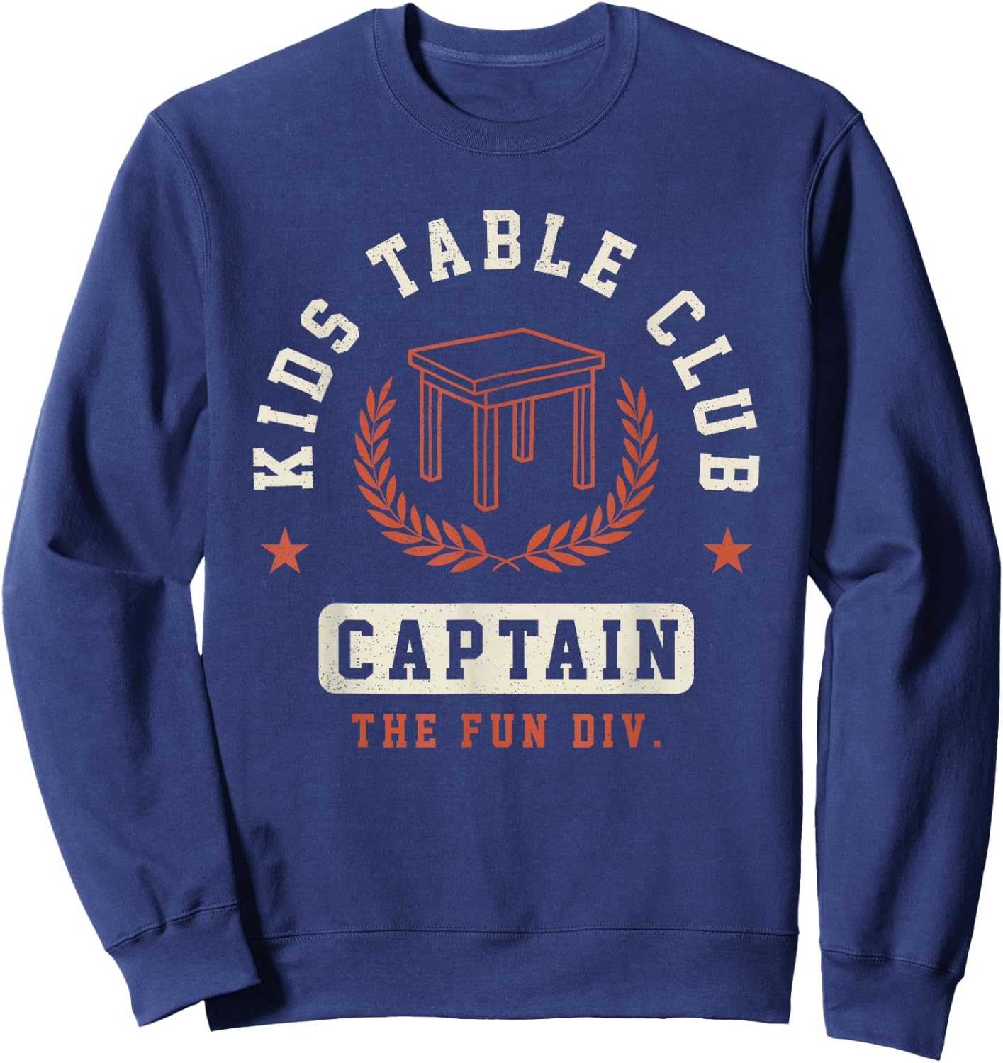Funny Kids Table Captain Thanksgiving Sweatshirt - Sweatshirt | Navy