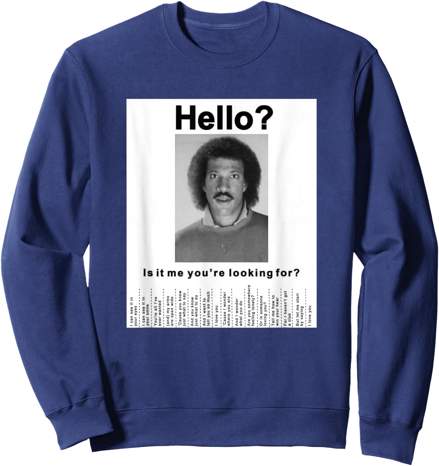Finding Missing Person Sweatshirt - Sweatshirt | Navy