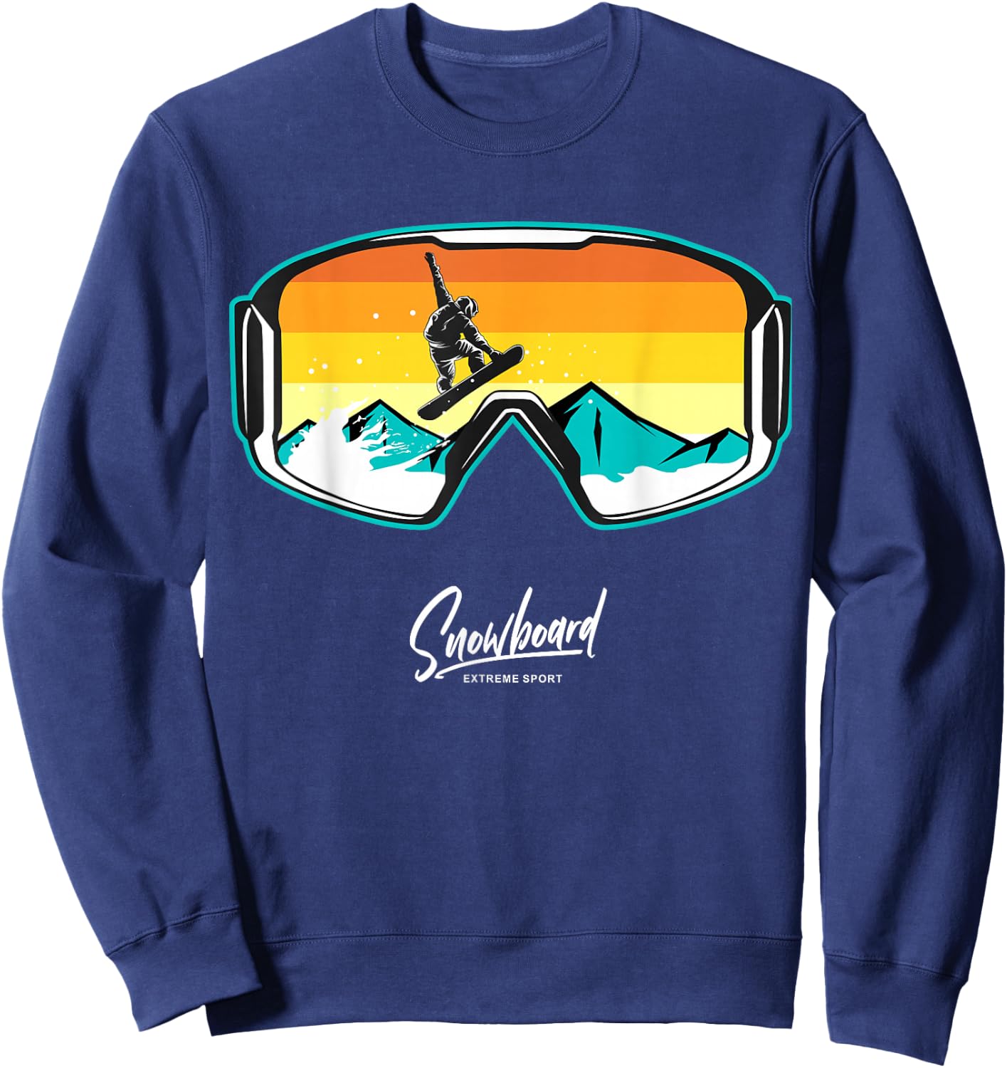 Snowboarder Snow Boarding Snowboarders Sweatshirt - Sweatshirt | Navy