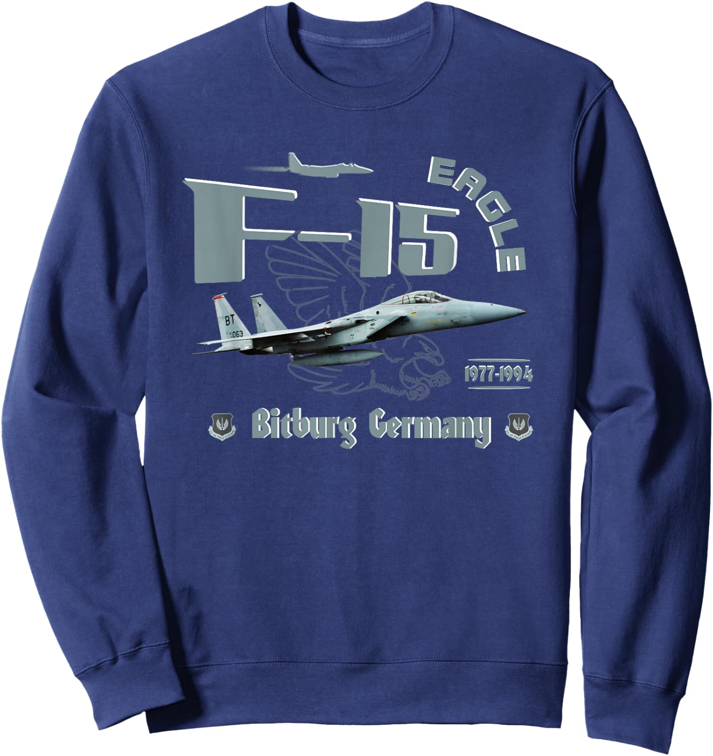 TSH Designs -Adults Black Classic Fit Short Sleeve Sweatshirt - Sweatshirt | Navy