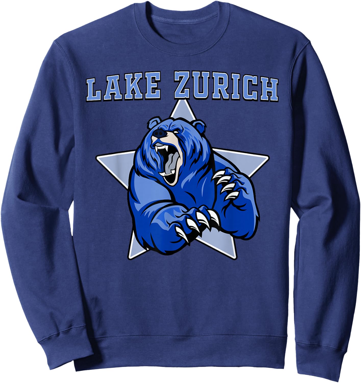 Lake Zurich Bears High School Team Spirit Sweatshirt - Sweatshirt | Navy