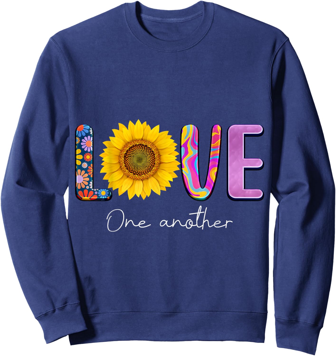 Love One Another Sweatshirt - Sweatshirt | Navy