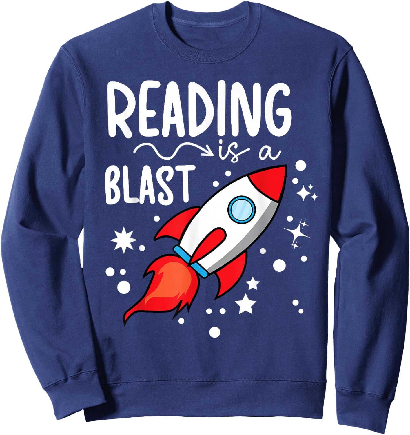 Reading Is A Blast Reading Specialist Sweatshirt - Sweatshirt | Navy