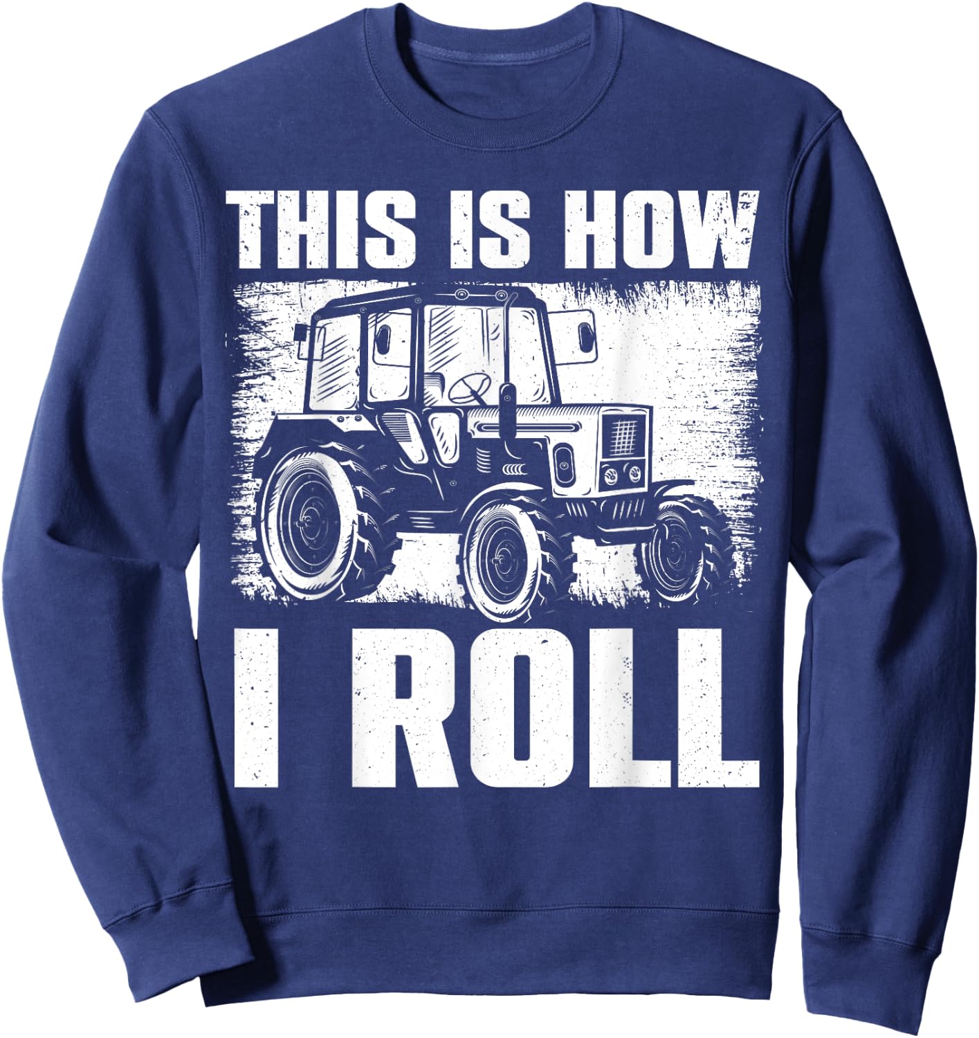 Cool Farming Tractor Art Women Tractor Lover Farmer Sweatshirt - Sweatshirt | Navy