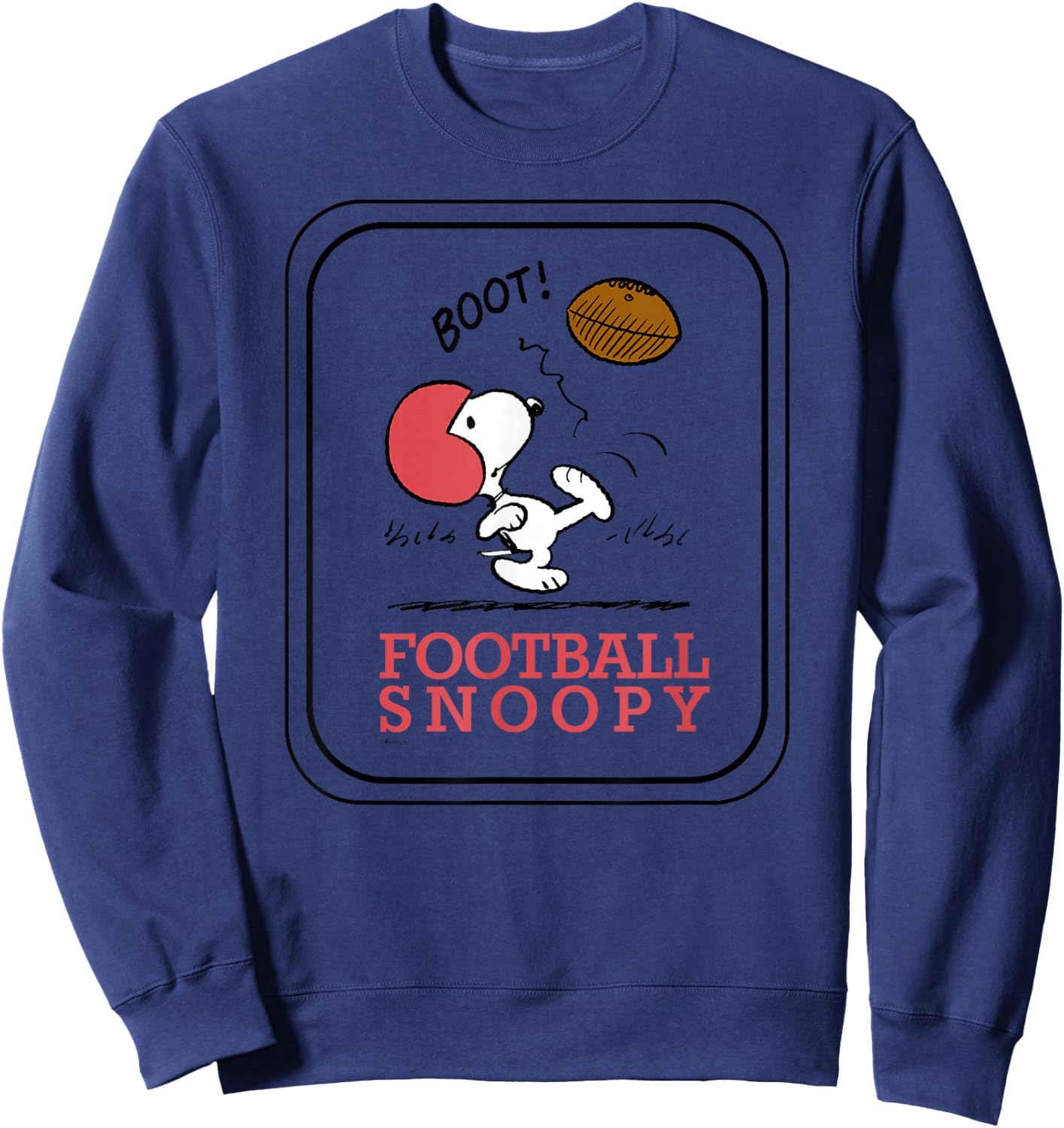 Peanuts - Football Snoopy Sweatshirt - Sweatshirt | Navy