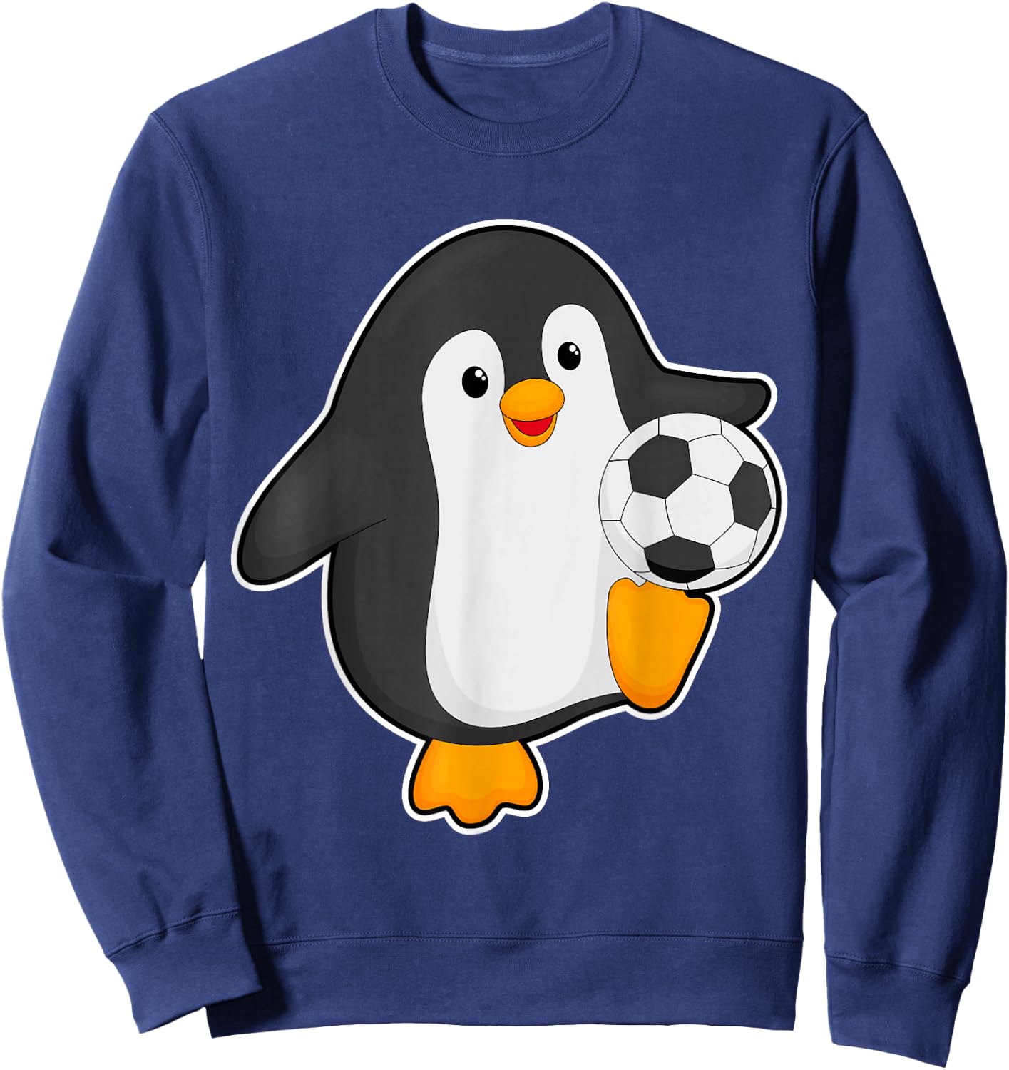 Penguin Soccer player Soccer Sports Sweatshirt - Sweatshirt | Navy