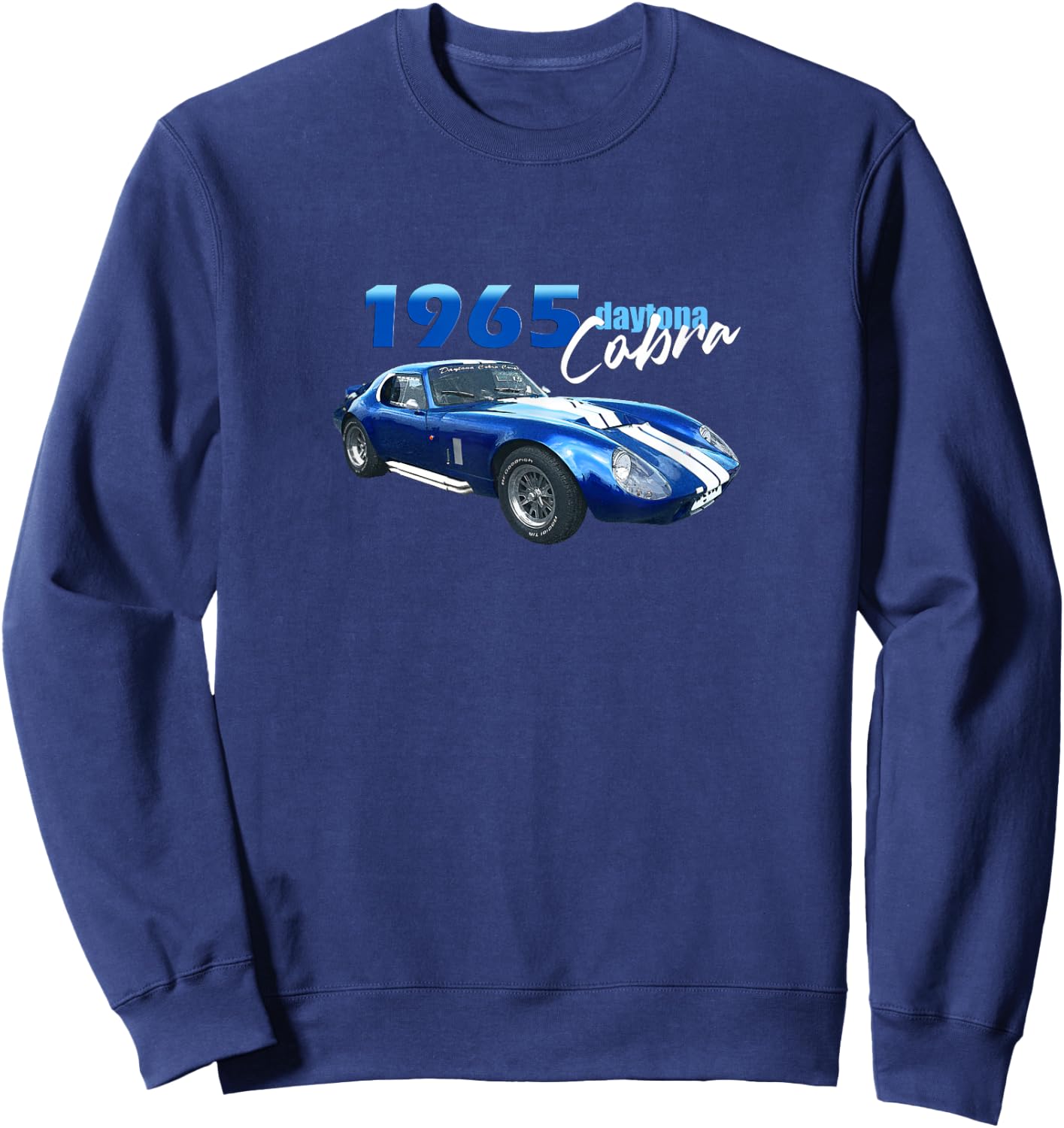 Classic Cars, Sport Cars,1965 Cobra, Racing, 1960's Daytona Sweatshirt - Sweatshirt | Navy