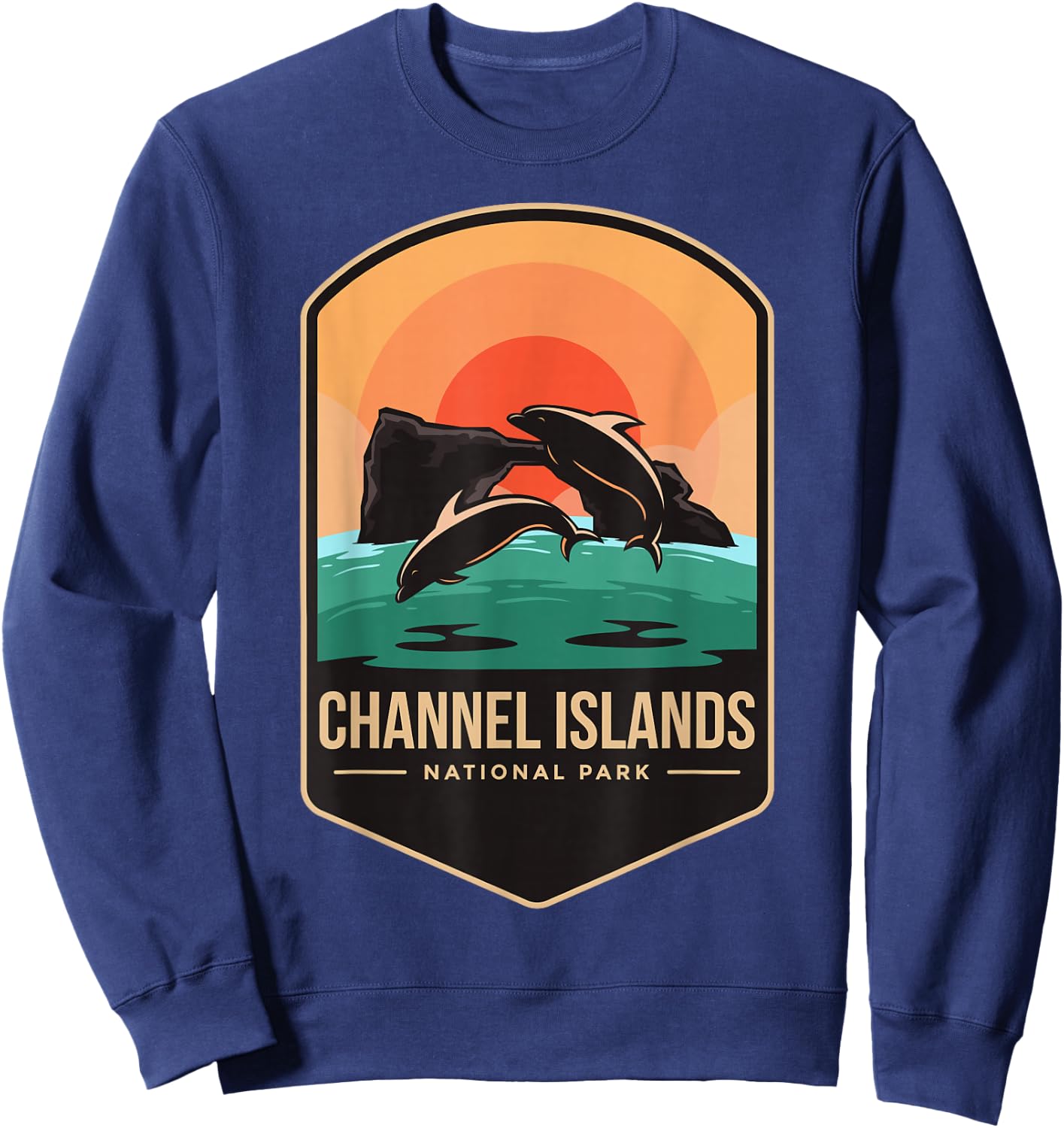 Channel Islands National Park 1980 California Sweatshirt - Sweatshirt | Navy