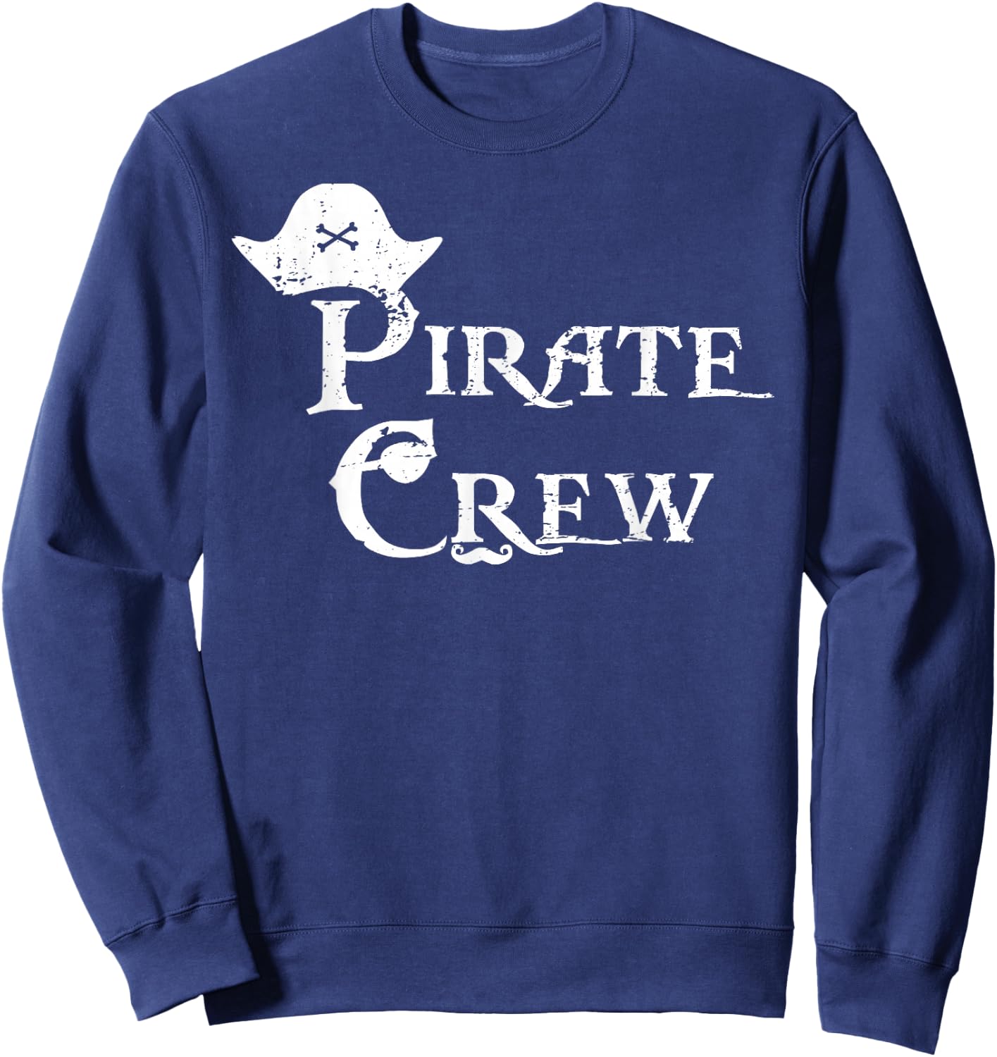 Pirate Crew Funny Halloween Costume Party Men Boys Sweatshirt - Sweatshirt | Navy