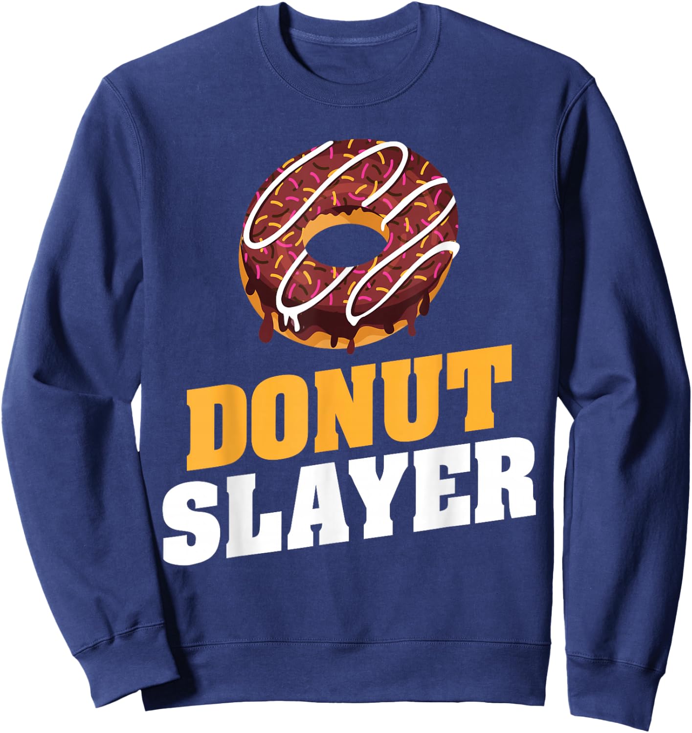 Donut Slayer Snack Donut Sweatshirt - Sweatshirt | Navy