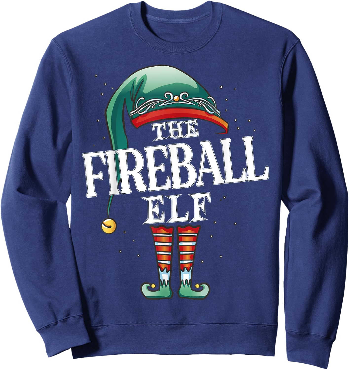 Fireball Elf Christmas Group Xmas Pajama Party Sweatshirt - Sweatshirt | Navy