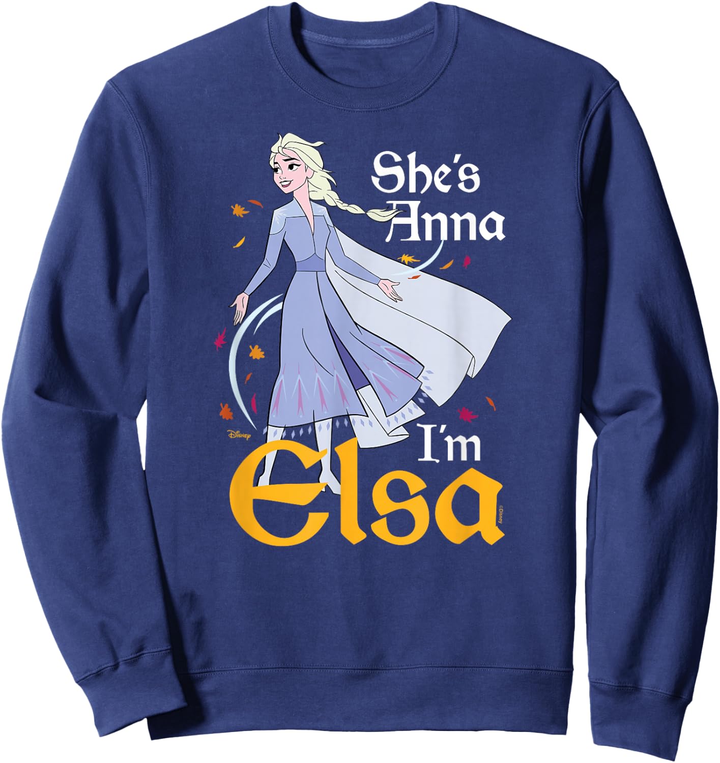 Frozen - She's Anna I'm Elsa Sweatshirt - Sweatshirt | Navy