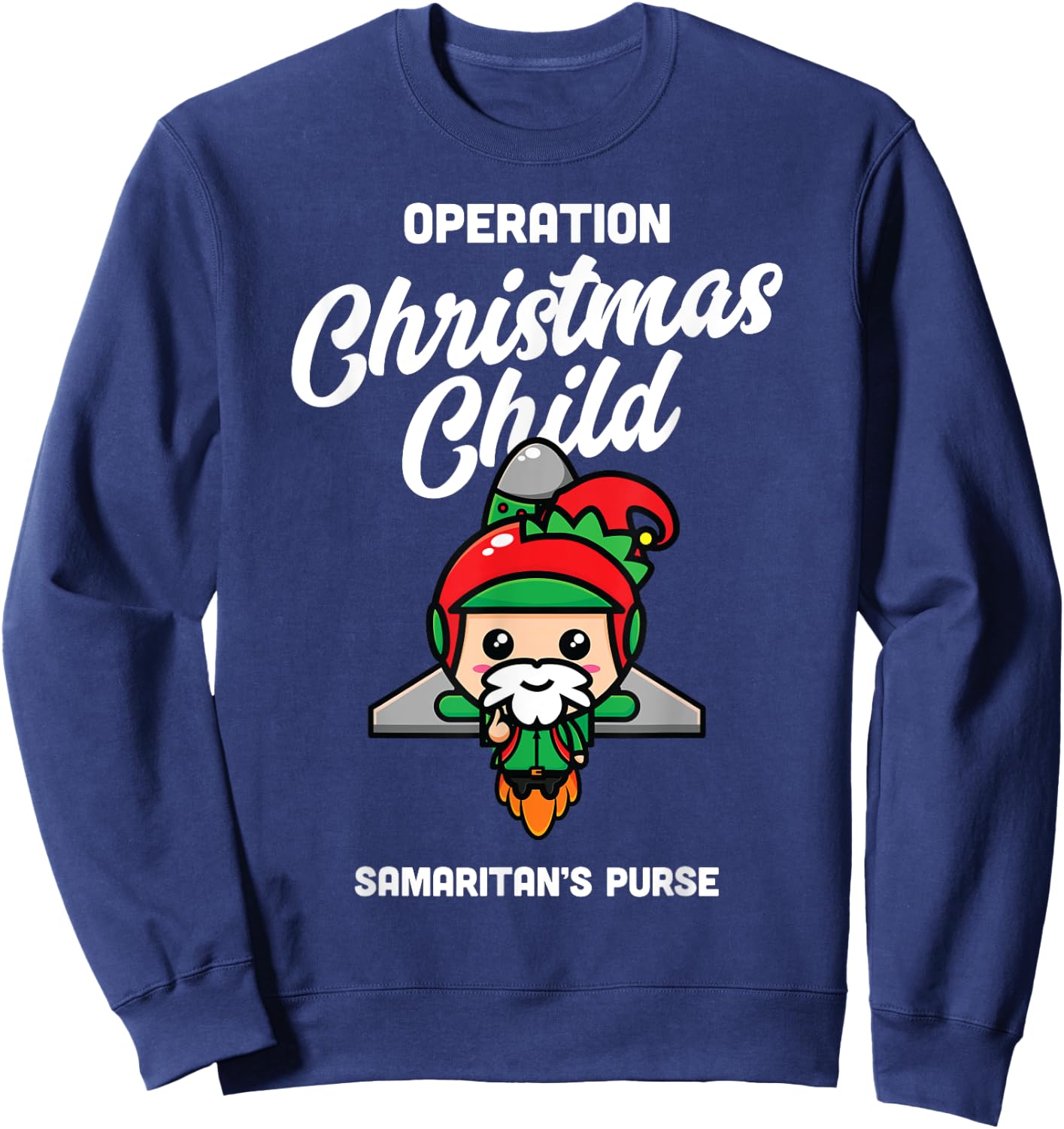 Operation Christmas Child Samaritan's Purse Christmas Xmas Sweatshirt - Sweatshirt | Navy