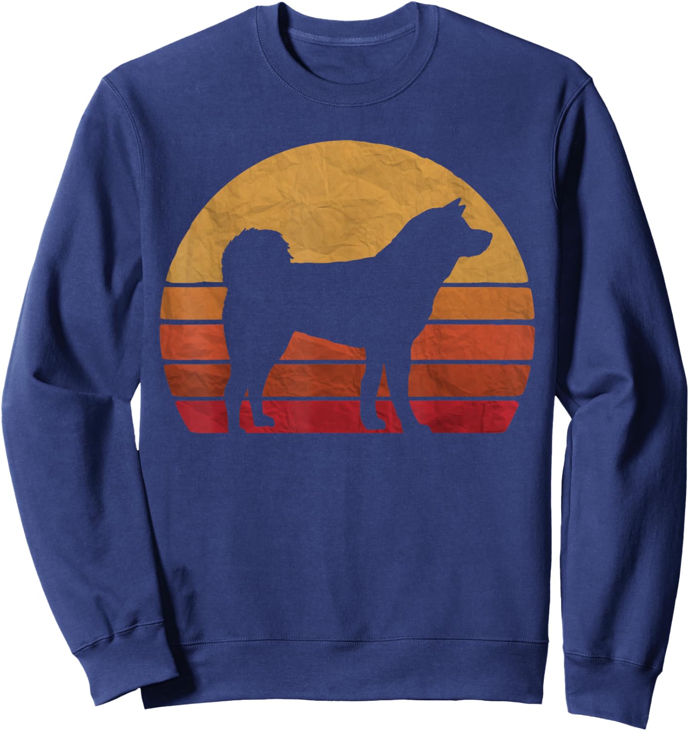 Funny Akita Art Men Women Dog Walker Veterinarian Dog Sitter Sweatshirt - Sweatshirt | Navy