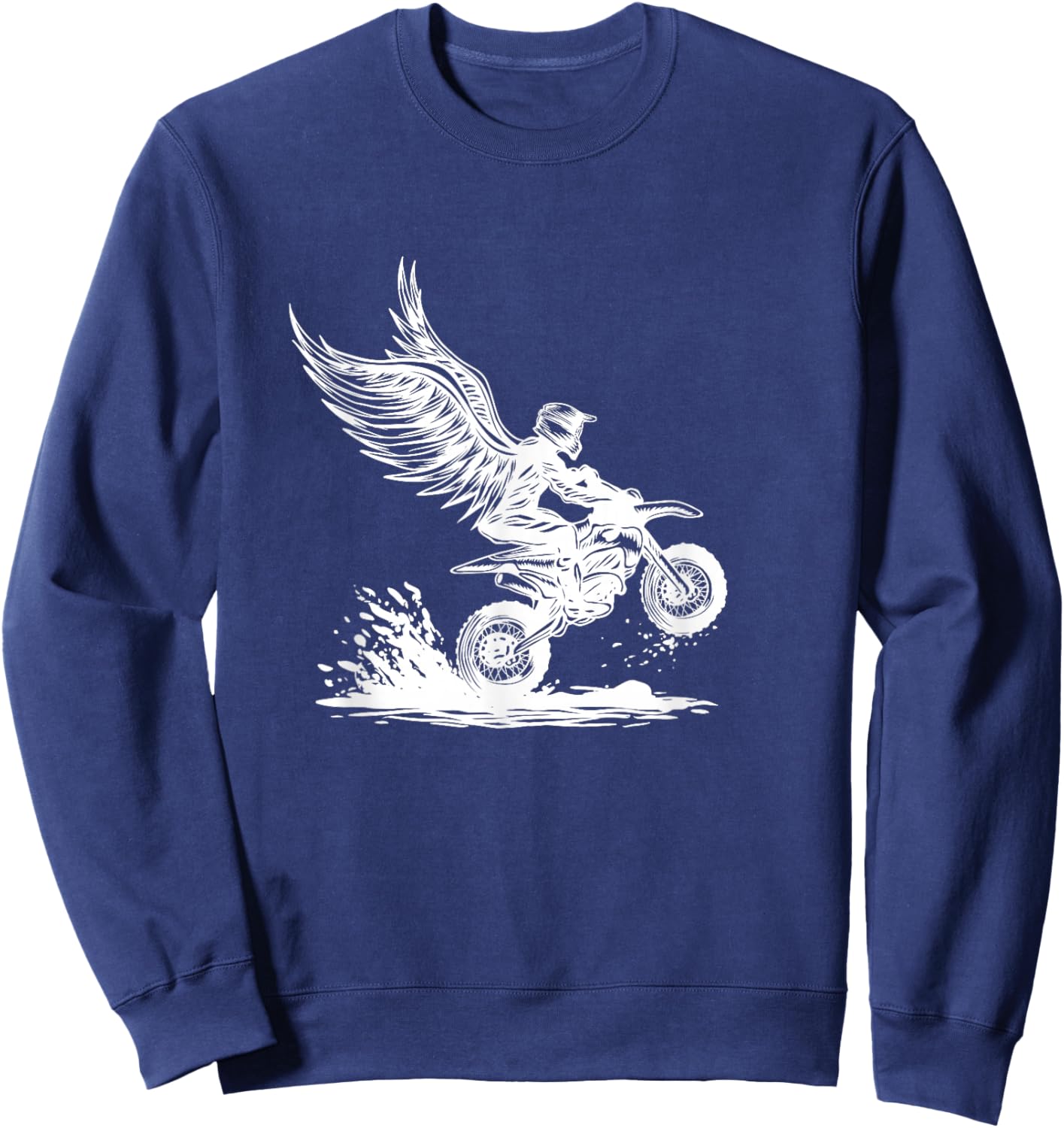 Motorcycle Gift Biker Death Angel Sweatshirt - Sweatshirt | Navy