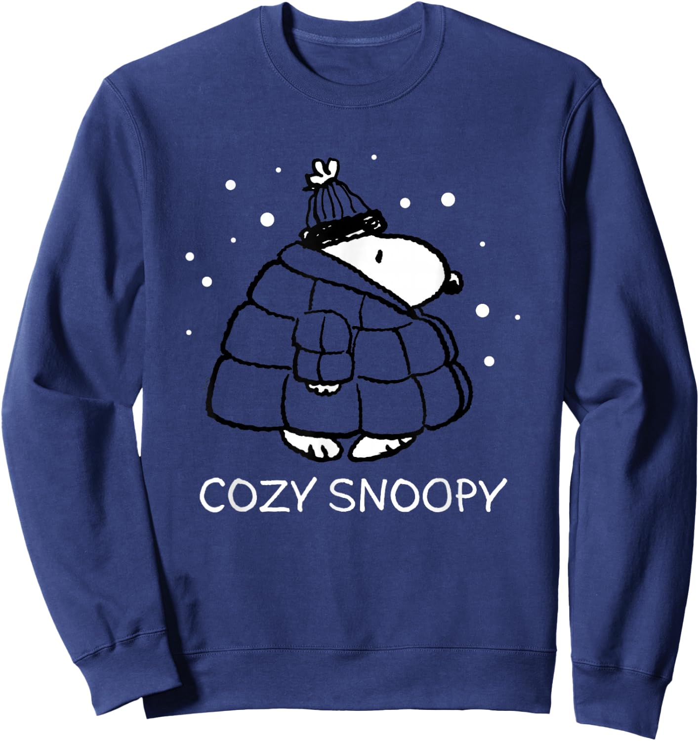 Peanuts - Cozy Snoopy Sweatshirt - Sweatshirt | Navy