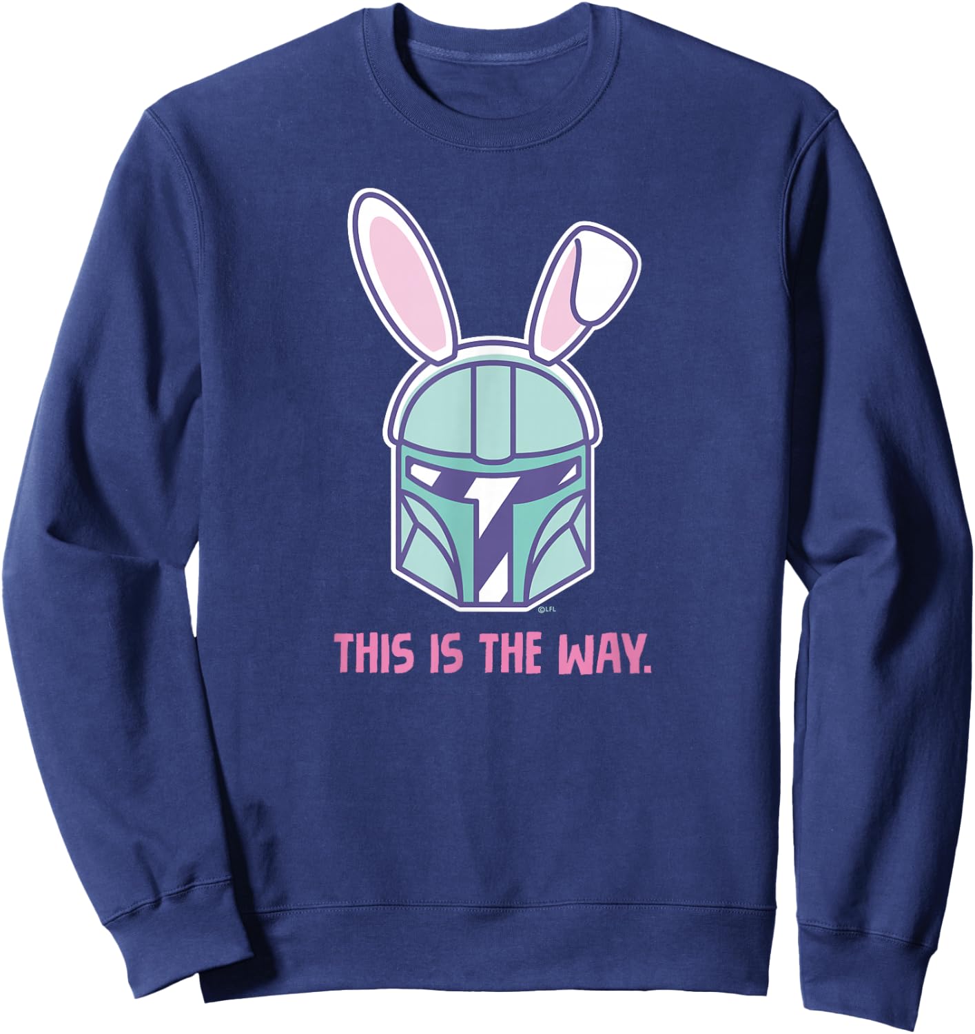 Star Wars The Mandalorian Easter Bunny Ears This is the Way Sweatshirt - Sweatshirt | Navy