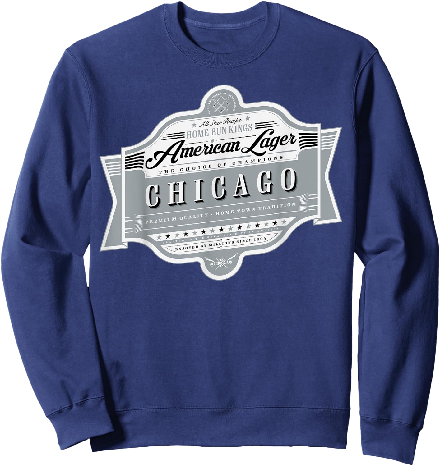 Chicago Pride - Windy City Classic Beer Label Sweatshirt - Sweatshirt | Navy