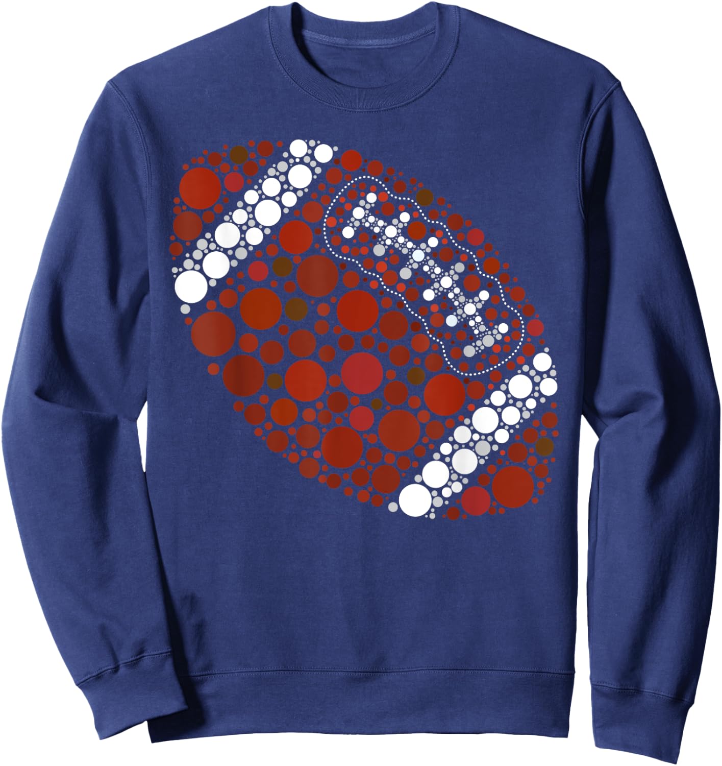 International Dot Day Football sports boys girls teacher Sweatshirt - Sweatshirt | Navy
