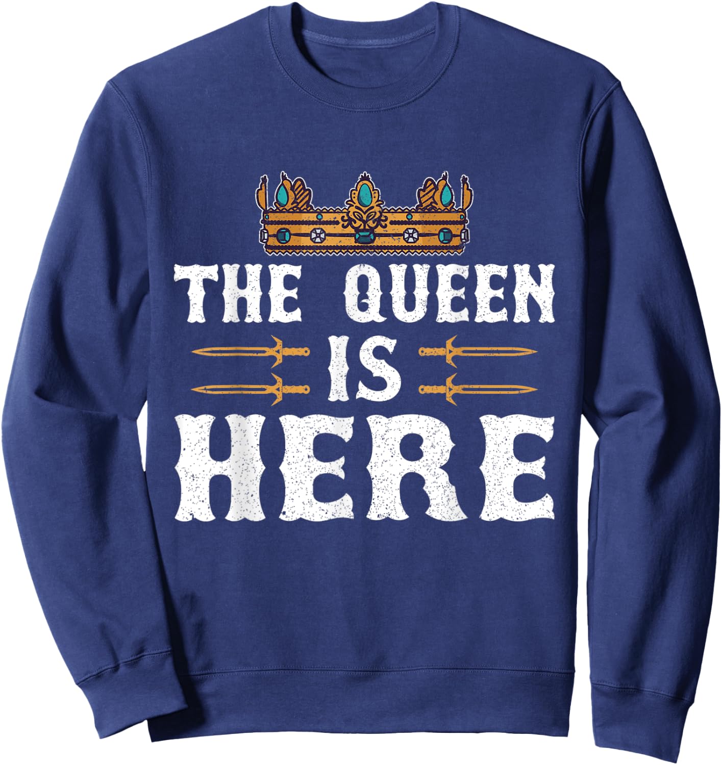 Ren Fair - The Queen Is Here Sweatshirt - Sweatshirt | Navy
