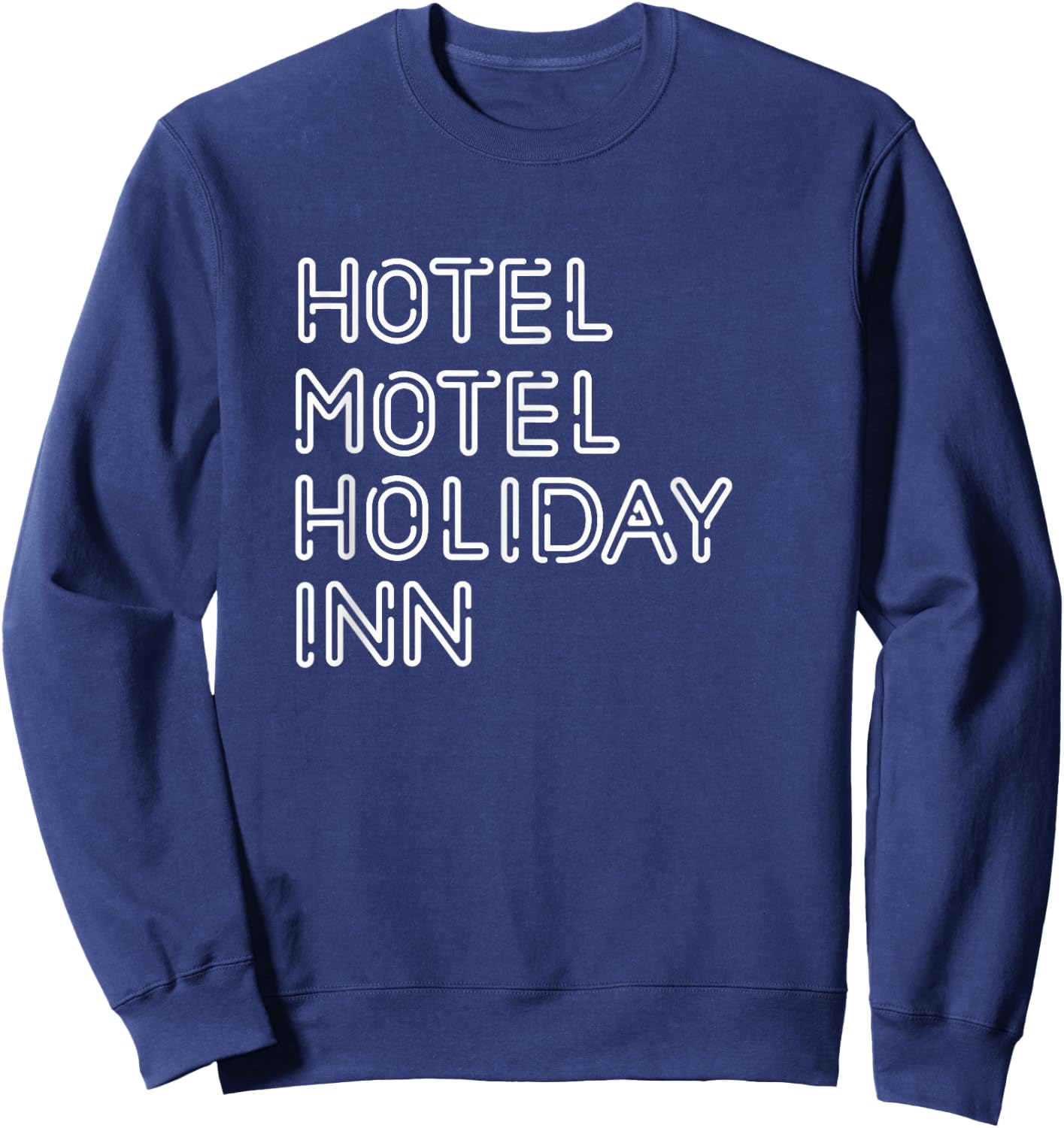 Hotel Motel Vintage Holiday Sweatshirt - Sweatshirt | Navy