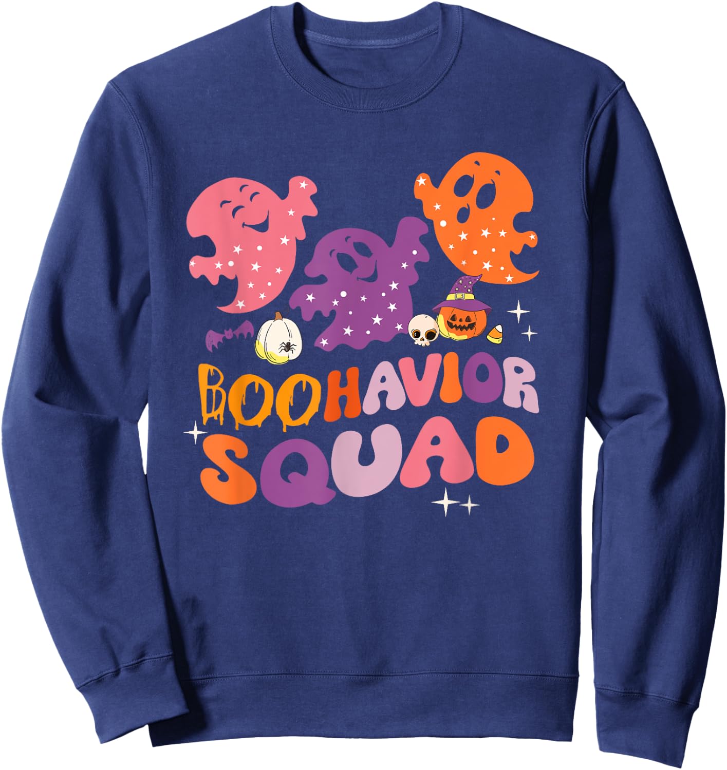 Boohavior Squad Behavior Squad ABA Therapist Halloween Sweatshirt - Sweatshirt | Navy
