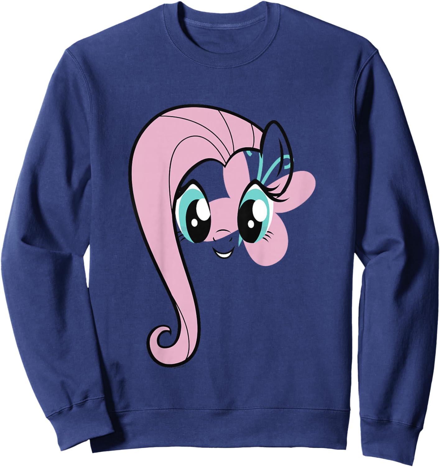 Kids My Little Pony: Friendship is Magic Fluttershy Big Face Sweatshirt - Sweatshirt | Navy